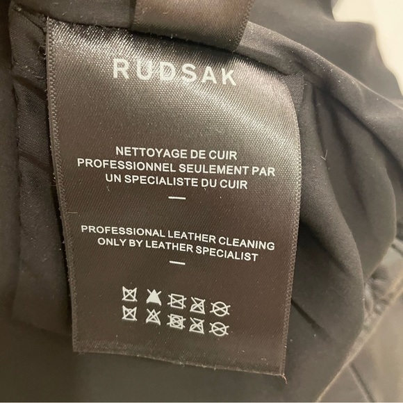 Rudsak Leather Biker Jacket size Medium - Picture 11 of 16